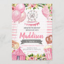 Search for pink circus invitations Carnival