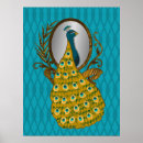 Search for vintage peacock posters Gold