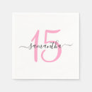 Search for quinceanera napkins Girly