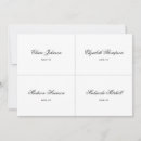 Search for tag place cards Black and white