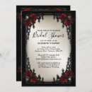 Search for gothic bridal shower invitations Red roses
