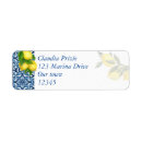 Search for lemon return address labels Blue and yellow