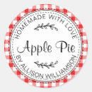 Search for apple stickers Red gingham