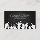 Search for spanish teacher business cards History