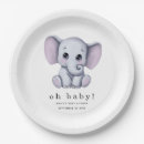 Search for gender neutral baby elephant plates Jungle