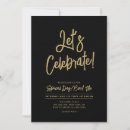 Search for lets celebrate invitations Black