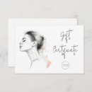 Search for esthetician business gift certificates Hair salon