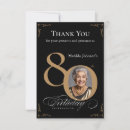 Search for adult birthday thank you cards Black and gold
