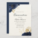 Search for navy blue quinceanera invitations Floral