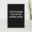 Search for over the hill birthday cards Humorous