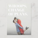 Search for postponement wedding save the dates Change the date