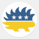 Search for libertarian round stickers freedom