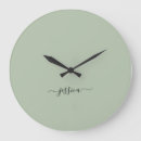 Search for sage green clocks Elegant