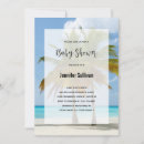 Search for palm trees baby shower invitations summer