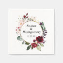 Search for burgundy and blush wedding napkins Elegant