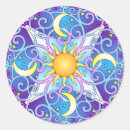 Search for sun and moon stickers Blue