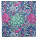 Search for vintage floral fabric napkins Botanical