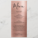 Search for rose gold menus Minimalist