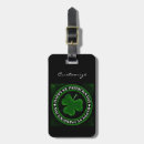 Search for shamrock luggage tags St patrick's day