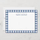 Search for plaid note cards Check