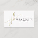 Search for esthetics business cards Gold