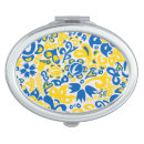 Search for floral compact mirrors Flower pattern