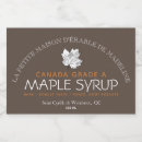 Search for maple syrup labels Canada