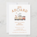 Search for all aboard the train birthday invitations Railroad