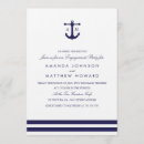 Search for nautical engagement party invitations White
