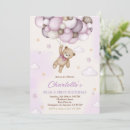 Search for brown bear birthday invitations Girl