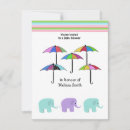Search for umbrella baby shower invitations Bright