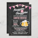 Search for dad diaper party invitations Huggies and chuggies