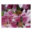 Search for bee quote posters Flowers