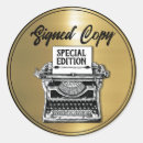 Search for signed copy stickers Gold