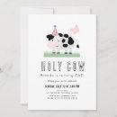 Search for holy cow 1st birthday invitations Girl