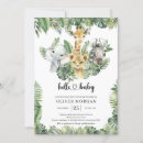 Search for wilderness baby shower invitations Rustic green plants nature
