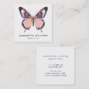 Search for purple butterfly business cards Esthetician