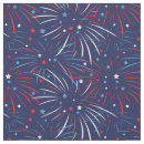 Search for red white blue stars fabric Fireworks