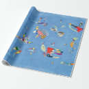 Search for sky blue wrapping paper whimsical