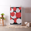 Search for black and white circles fabric Red