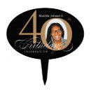 Search for 40th birthday cake toppers Gold