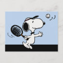 Search for tennis postcards Charles schulz