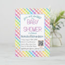 Search for pastel rainbow baby shower invitations Digital