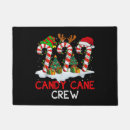 Search for candy cane doormats Santa