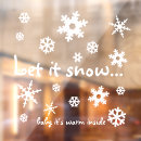 Search for winter window decals White