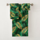 Search for palm leaf bath towels Black