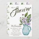 Search for sweet pea baby shower invitations Watercolor