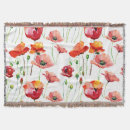 Search for poppy flower blankets Red