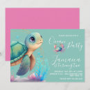 Search for watercolor mermaid invitations Pink