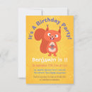 Search for squirrel birthday invitations Rodent